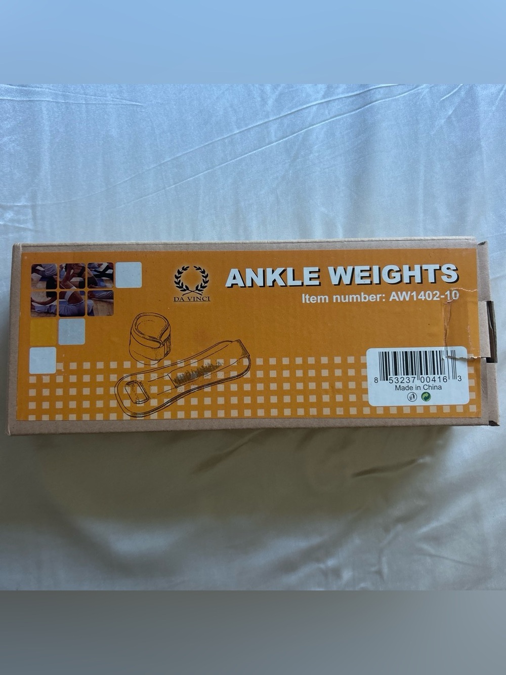 DaVinci Orange Ankle Weights with Adjustable Straps